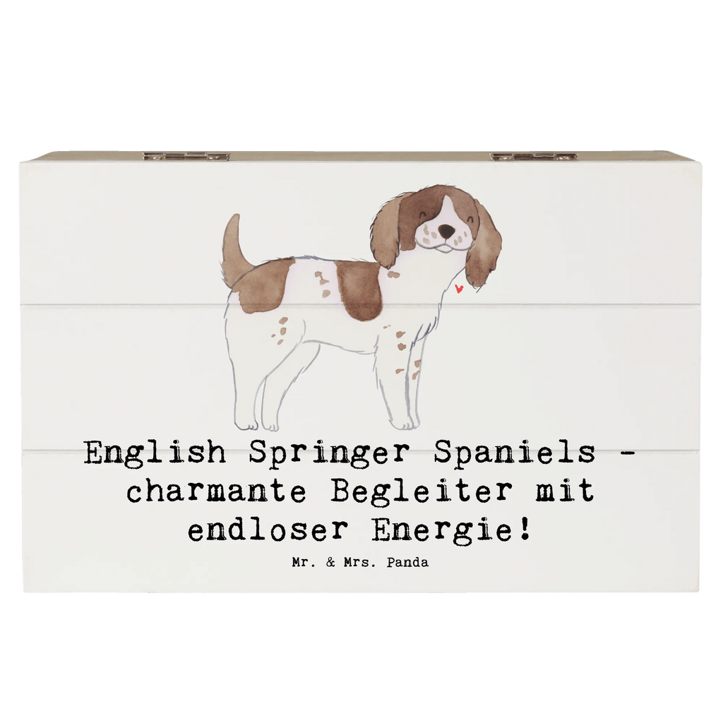 Holzkiste English Springer Spaniel Charme Holzkiste, Kiste, Schatzkiste, Truhe, Schatulle, XXL, Erinnerungsbox, Erinnerungskiste, Dekokiste, Aufbewahrungsbox, Geschenkbox, Geschenkdose, Hund, Hunderasse, Rassehund, Hundebesitzer, Geschenk, Tierfreund, Schenken, Welpe