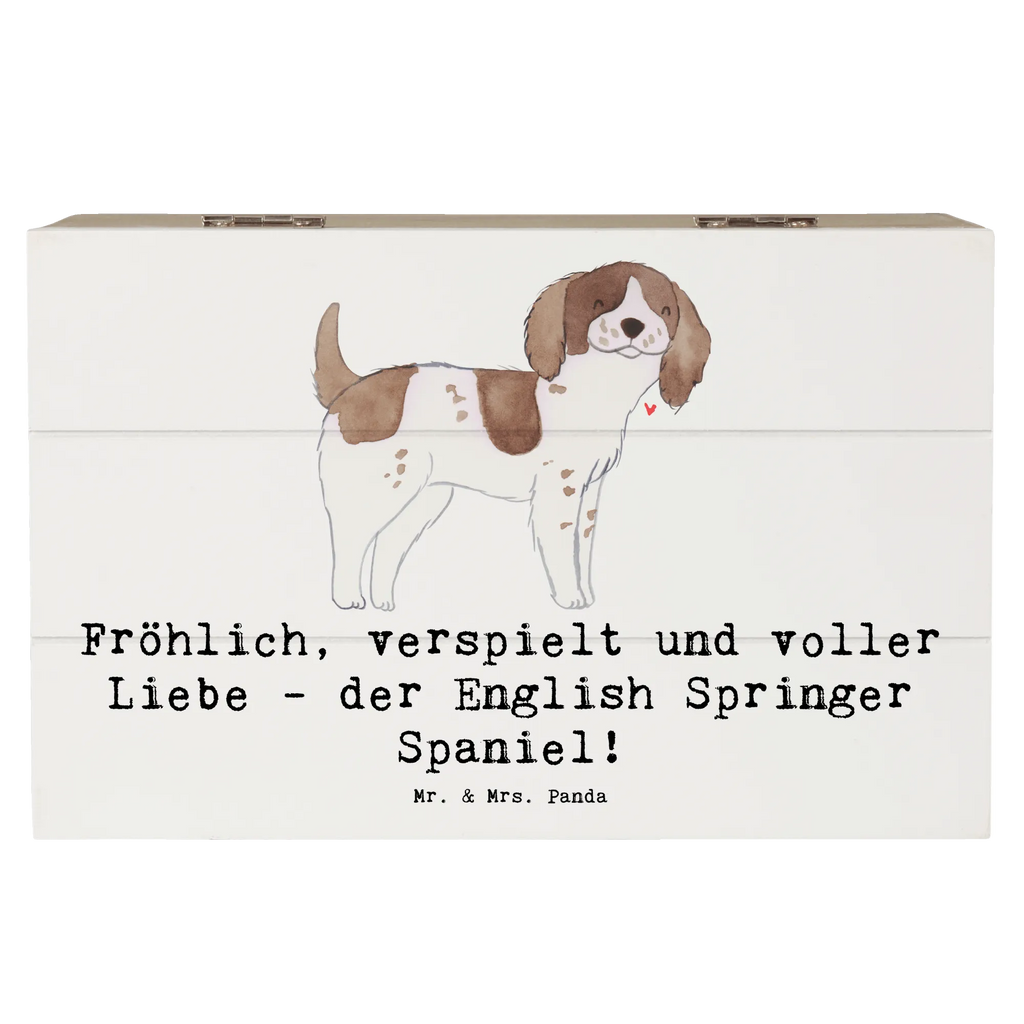 Holzkiste English Springer Spaniel Freude Holzkiste, Kiste, Schatzkiste, Truhe, Schatulle, XXL, Erinnerungsbox, Erinnerungskiste, Dekokiste, Aufbewahrungsbox, Geschenkbox, Geschenkdose, Hund, Hunderasse, Rassehund, Hundebesitzer, Geschenk, Tierfreund, Schenken, Welpe