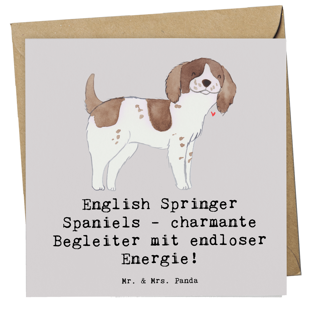 Deluxe Karte English Springer Spaniel Charme Karte, Grußkarte, Klappkarte, Einladungskarte, Glückwunschkarte, Hochzeitskarte, Geburtstagskarte, Hochwertige Grußkarte, Hochwertige Klappkarte, Hund, Hunderasse, Rassehund, Hundebesitzer, Geschenk, Tierfreund, Schenken, Welpe