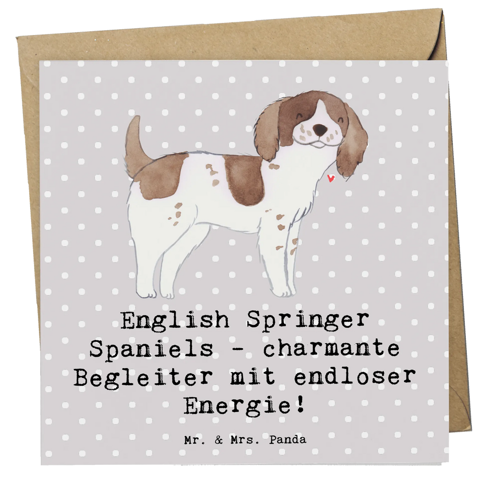 Deluxe Karte English Springer Spaniel Charme Karte, Grußkarte, Klappkarte, Einladungskarte, Glückwunschkarte, Hochzeitskarte, Geburtstagskarte, Hochwertige Grußkarte, Hochwertige Klappkarte, Hund, Hunderasse, Rassehund, Hundebesitzer, Geschenk, Tierfreund, Schenken, Welpe