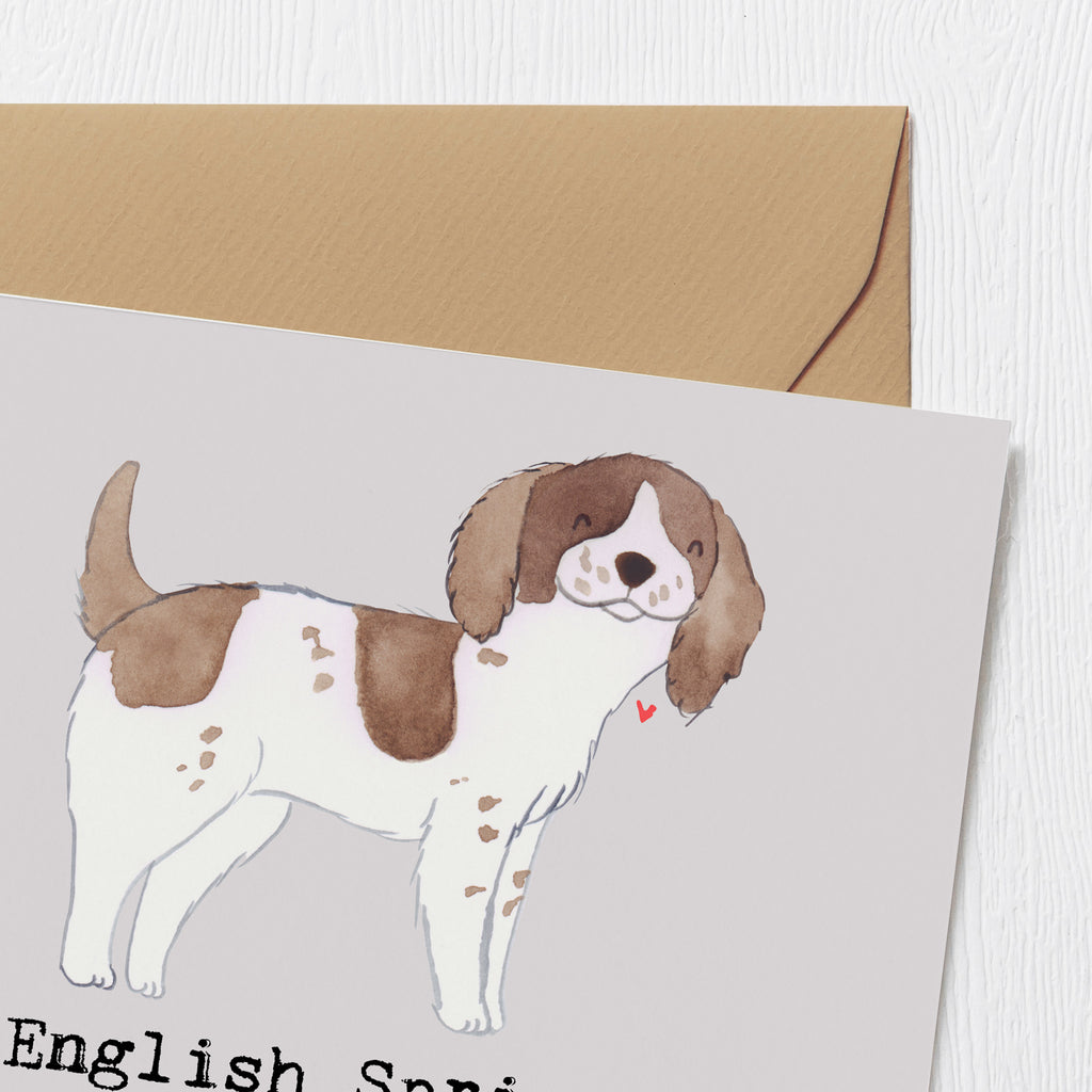 Deluxe Karte English Springer Spaniel Charme Karte, Grußkarte, Klappkarte, Einladungskarte, Glückwunschkarte, Hochzeitskarte, Geburtstagskarte, Hochwertige Grußkarte, Hochwertige Klappkarte, Hund, Hunderasse, Rassehund, Hundebesitzer, Geschenk, Tierfreund, Schenken, Welpe