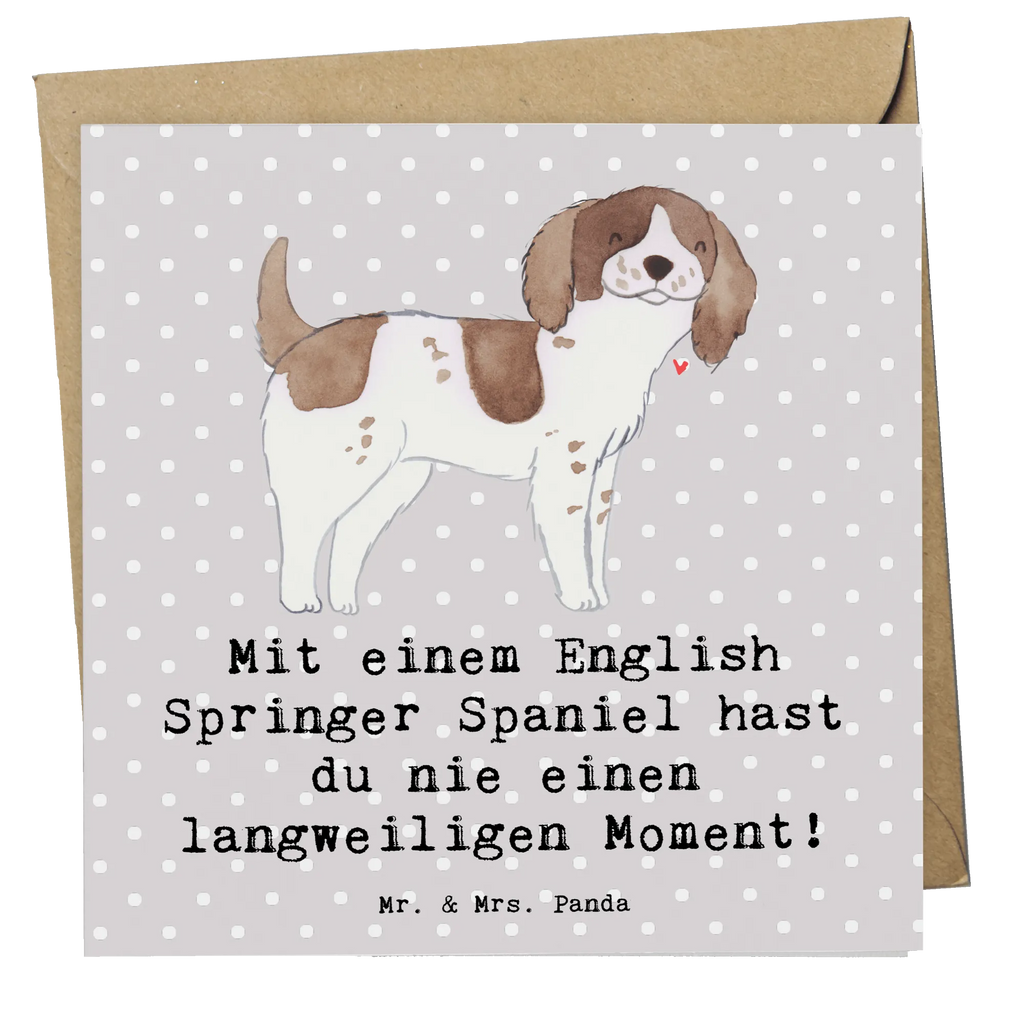 Deluxe Karte English Springer Spaniel Spaß Karte, Grußkarte, Klappkarte, Einladungskarte, Glückwunschkarte, Hochzeitskarte, Geburtstagskarte, Hochwertige Grußkarte, Hochwertige Klappkarte, Hund, Hunderasse, Rassehund, Hundebesitzer, Geschenk, Tierfreund, Schenken, Welpe