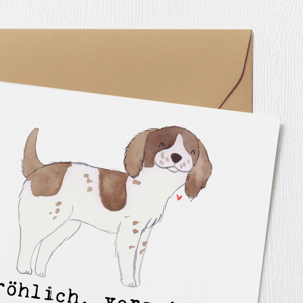 Deluxe Karte English Springer Spaniel Freude Karte, Grußkarte, Klappkarte, Einladungskarte, Glückwunschkarte, Hochzeitskarte, Geburtstagskarte, Hochwertige Grußkarte, Hochwertige Klappkarte, Hund, Hunderasse, Rassehund, Hundebesitzer, Geschenk, Tierfreund, Schenken, Welpe