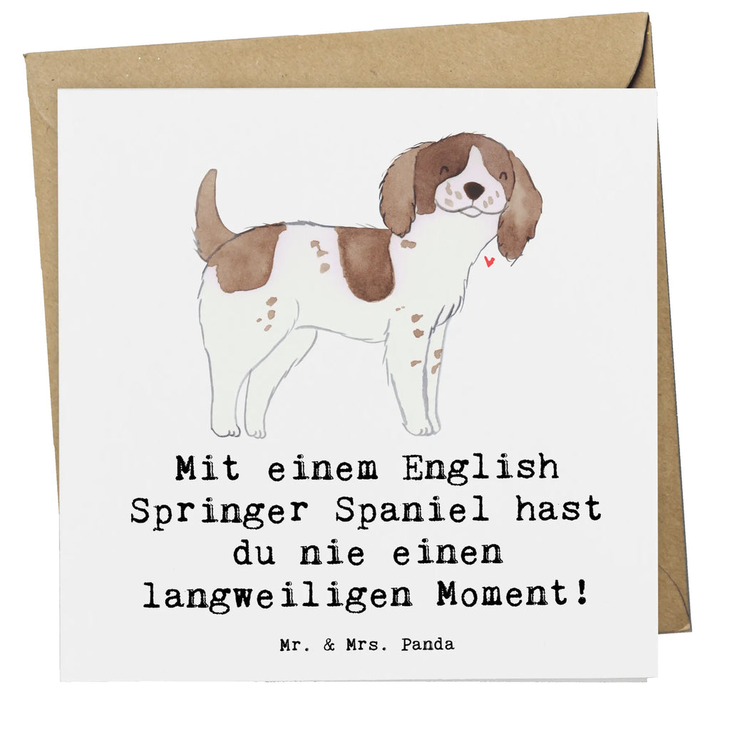 Deluxe Karte English Springer Spaniel Spaß Karte, Grußkarte, Klappkarte, Einladungskarte, Glückwunschkarte, Hochzeitskarte, Geburtstagskarte, Hochwertige Grußkarte, Hochwertige Klappkarte, Hund, Hunderasse, Rassehund, Hundebesitzer, Geschenk, Tierfreund, Schenken, Welpe