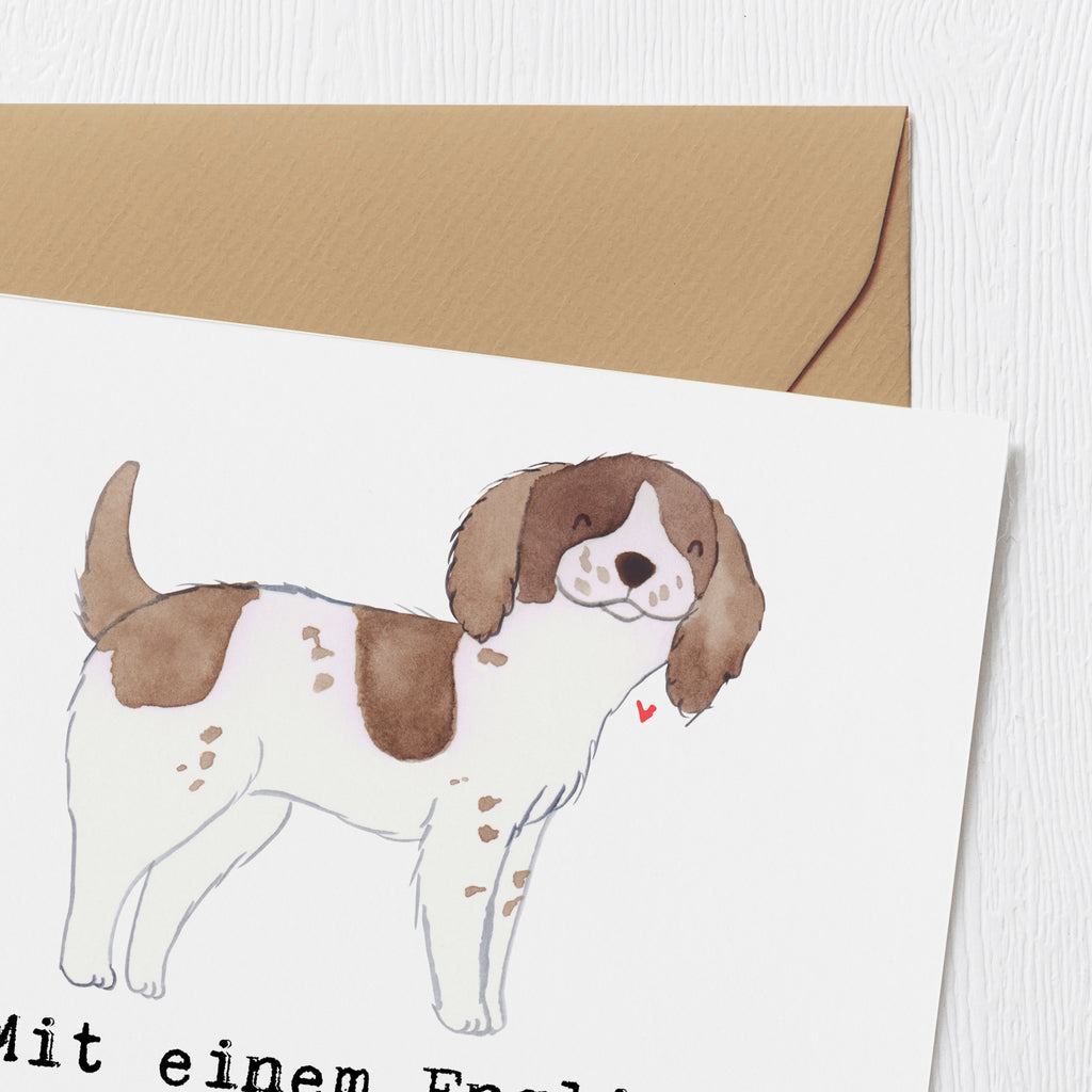 Deluxe Karte English Springer Spaniel Spaß Karte, Grußkarte, Klappkarte, Einladungskarte, Glückwunschkarte, Hochzeitskarte, Geburtstagskarte, Hochwertige Grußkarte, Hochwertige Klappkarte, Hund, Hunderasse, Rassehund, Hundebesitzer, Geschenk, Tierfreund, Schenken, Welpe