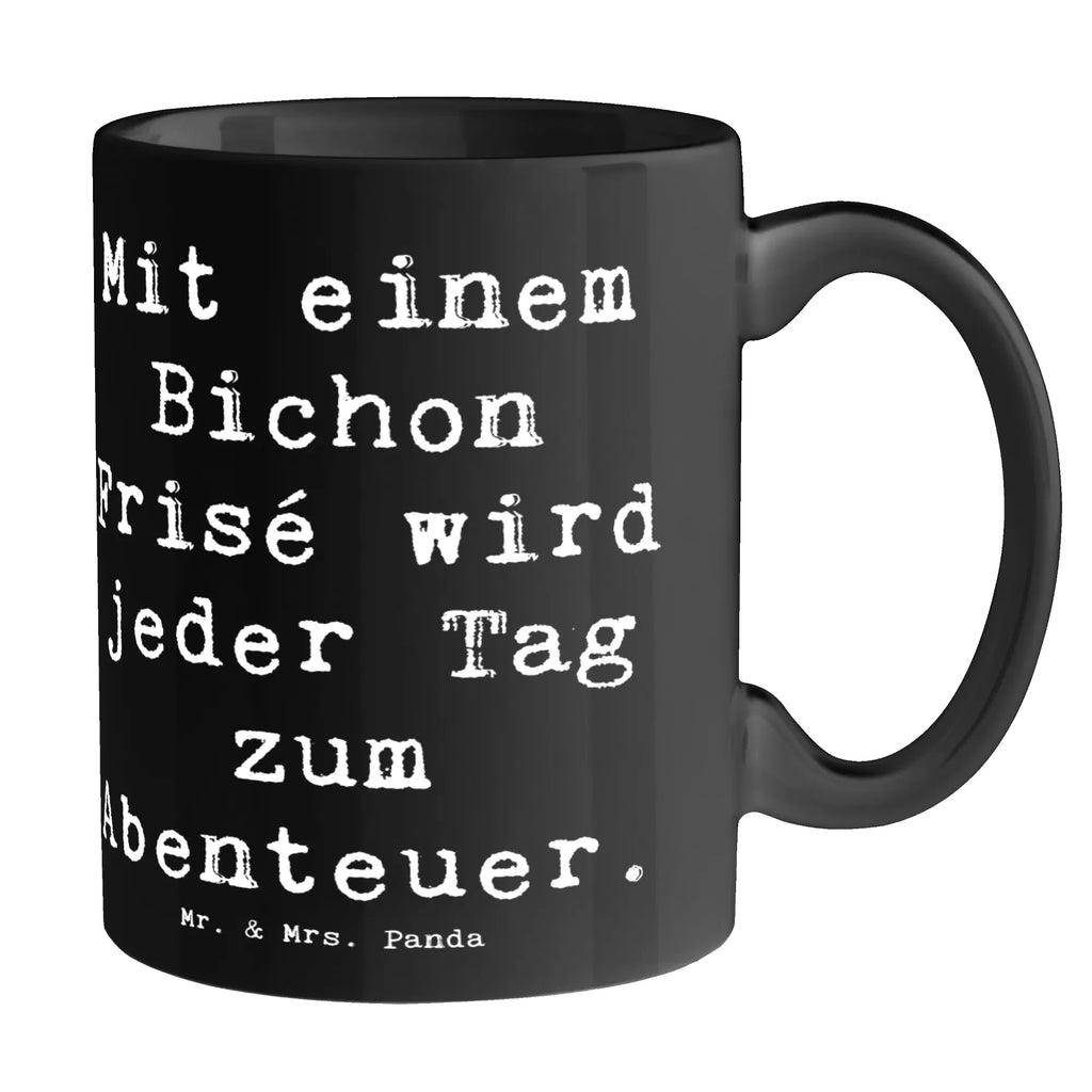 Tasse Spruch Mit einem Bichon Frisé wird jeder Tag zum Abenteuer. Tasse, Kaffeetasse, Teetasse, Becher, Kaffeebecher, Teebecher, Keramiktasse, Porzellantasse, Büro Tasse, Geschenk Tasse, Tasse Sprüche, Tasse Motive, Kaffeetassen, Tasse bedrucken, Designer Tasse, Cappuccino Tassen, Schöne Teetassen, Hund, Hunderasse, Rassehund, Hundebesitzer, Geschenk, Tierfreund, Schenken, Welpe