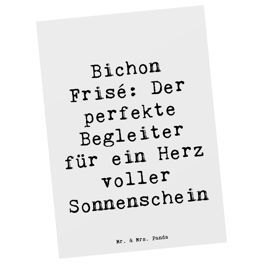 Postkarte Spruch Bichon Frisé Freude Postkarte, Karte, Geschenkkarte, Grußkarte, Einladung, Ansichtskarte, Geburtstagskarte, Einladungskarte, Dankeskarte, Ansichtskarten, Einladung Geburtstag, Einladungskarten Geburtstag, Hund, Hunderasse, Rassehund, Hundebesitzer, Geschenk, Tierfreund, Schenken, Welpe