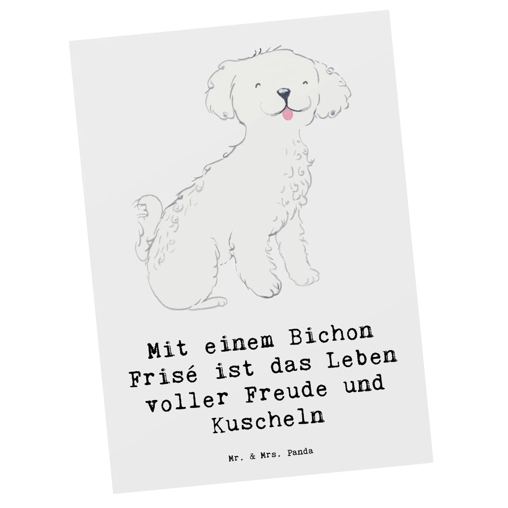 Postkarte Bichon Frisé Freude Postkarte, Karte, Geschenkkarte, Grußkarte, Einladung, Ansichtskarte, Geburtstagskarte, Einladungskarte, Dankeskarte, Ansichtskarten, Einladung Geburtstag, Einladungskarten Geburtstag, Hund, Hunderasse, Rassehund, Hundebesitzer, Geschenk, Tierfreund, Schenken, Welpe