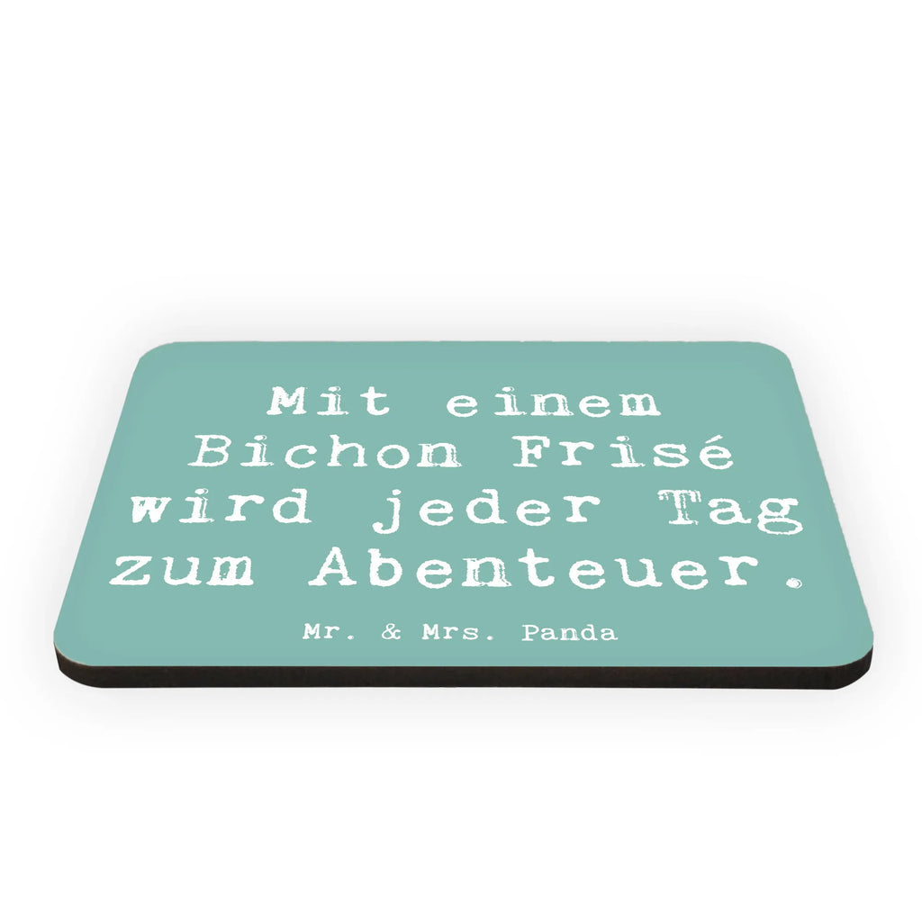 Magnet Spruch Mit einem Bichon Frisé wird jeder Tag zum Abenteuer. Kühlschrankmagnet, Pinnwandmagnet, Souvenir Magnet, Motivmagnete, Dekomagnet, Whiteboard Magnet, Notiz Magnet, Kühlschrank Dekoration, Hund, Hunderasse, Rassehund, Hundebesitzer, Geschenk, Tierfreund, Schenken, Welpe