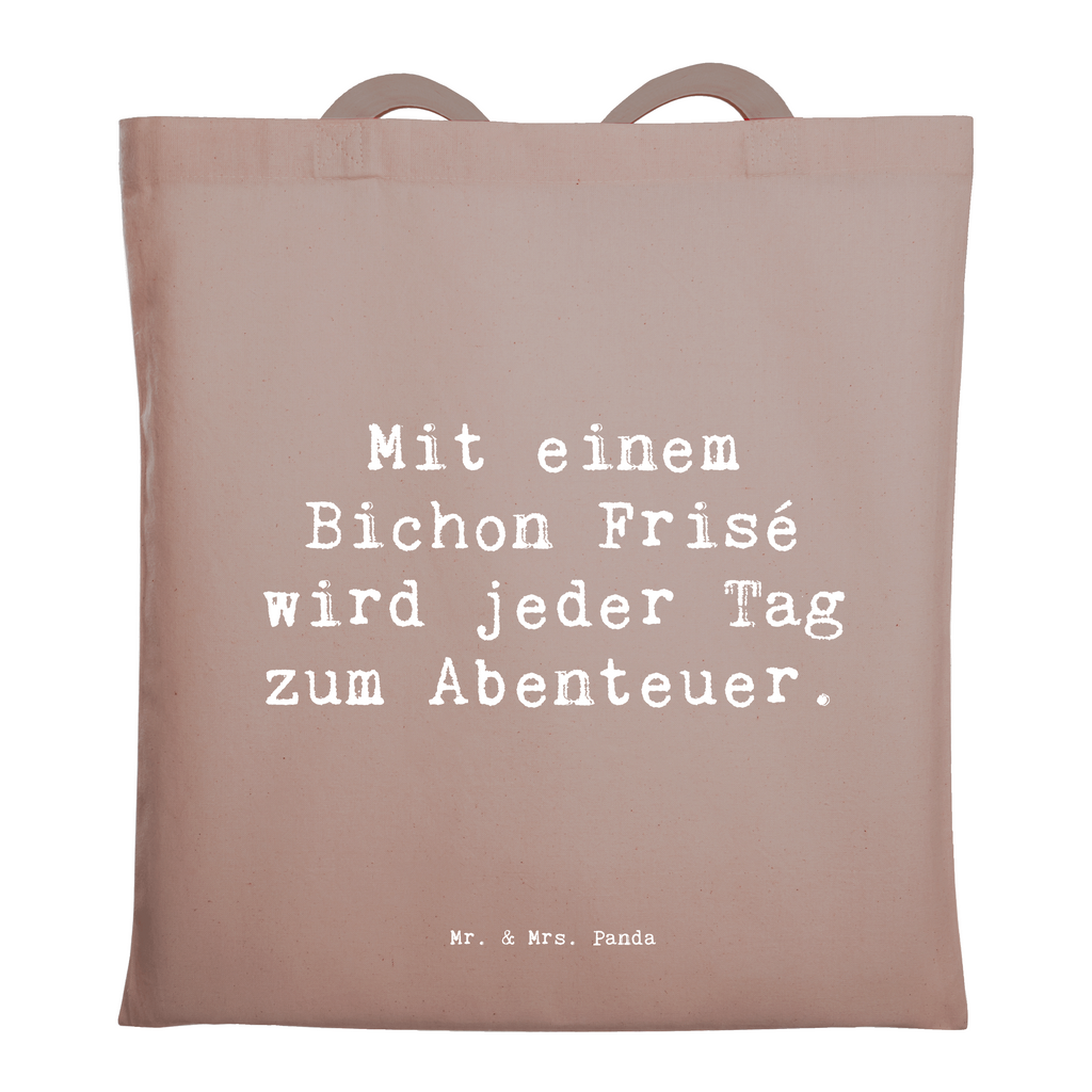 Tragetasche Spruch Mit einem Bichon Frisé wird jeder Tag zum Abenteuer. Beuteltasche, Beutel, Einkaufstasche, Jutebeutel, Stoffbeutel, Tasche, Shopper, Umhängetasche, Strandtasche, Schultertasche, Stofftasche, Tragetasche, Badetasche, Jutetasche, Einkaufstüte, Laptoptasche, Hund, Hunderasse, Rassehund, Hundebesitzer, Geschenk, Tierfreund, Schenken, Welpe