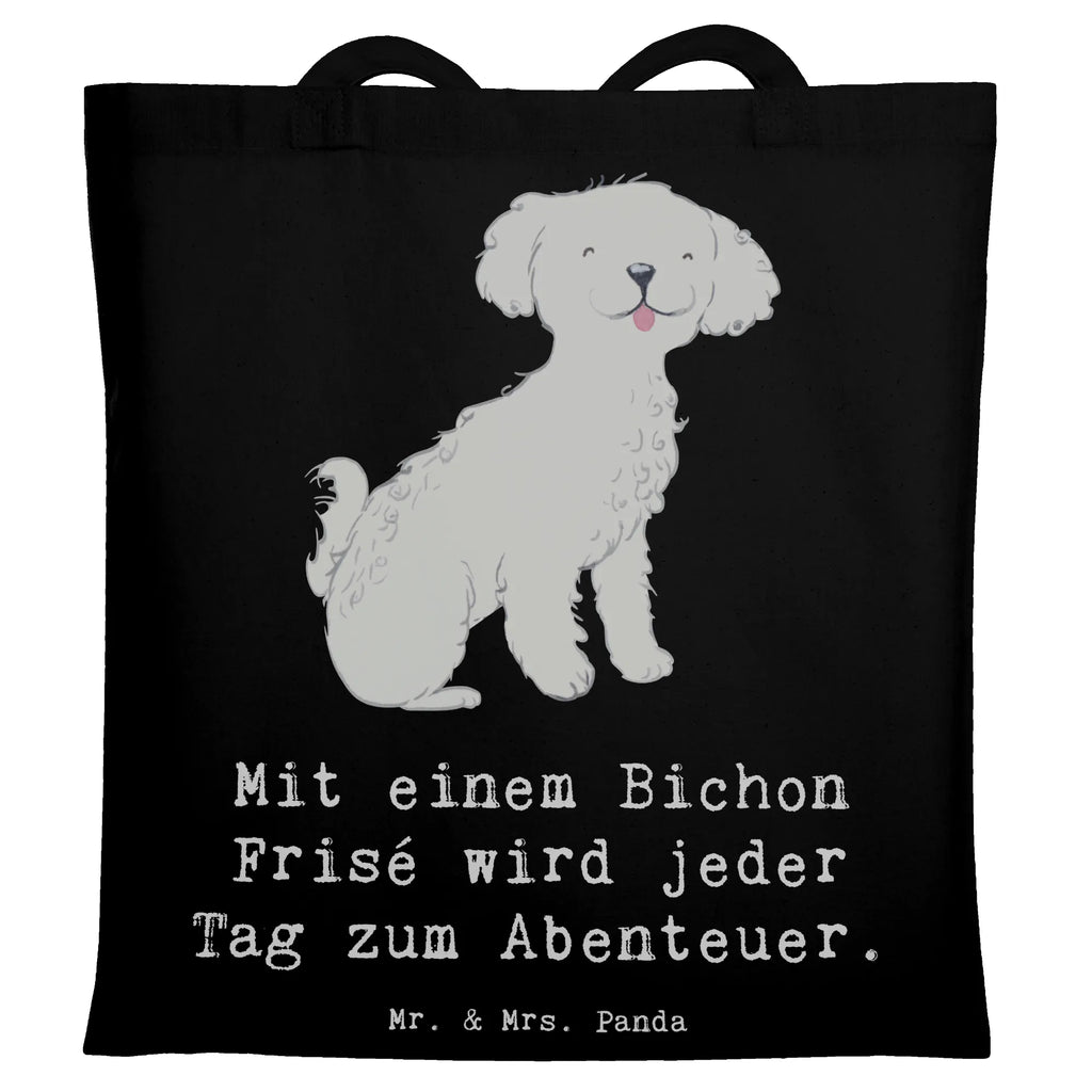 Tragetasche Mit einem Bichon Frisé wird jeder Tag zum Abenteuer. Beuteltasche, Beutel, Einkaufstasche, Jutebeutel, Stoffbeutel, Tasche, Shopper, Umhängetasche, Strandtasche, Schultertasche, Stofftasche, Tragetasche, Badetasche, Jutetasche, Einkaufstüte, Laptoptasche, Hund, Hunderasse, Rassehund, Hundebesitzer, Geschenk, Tierfreund, Schenken, Welpe