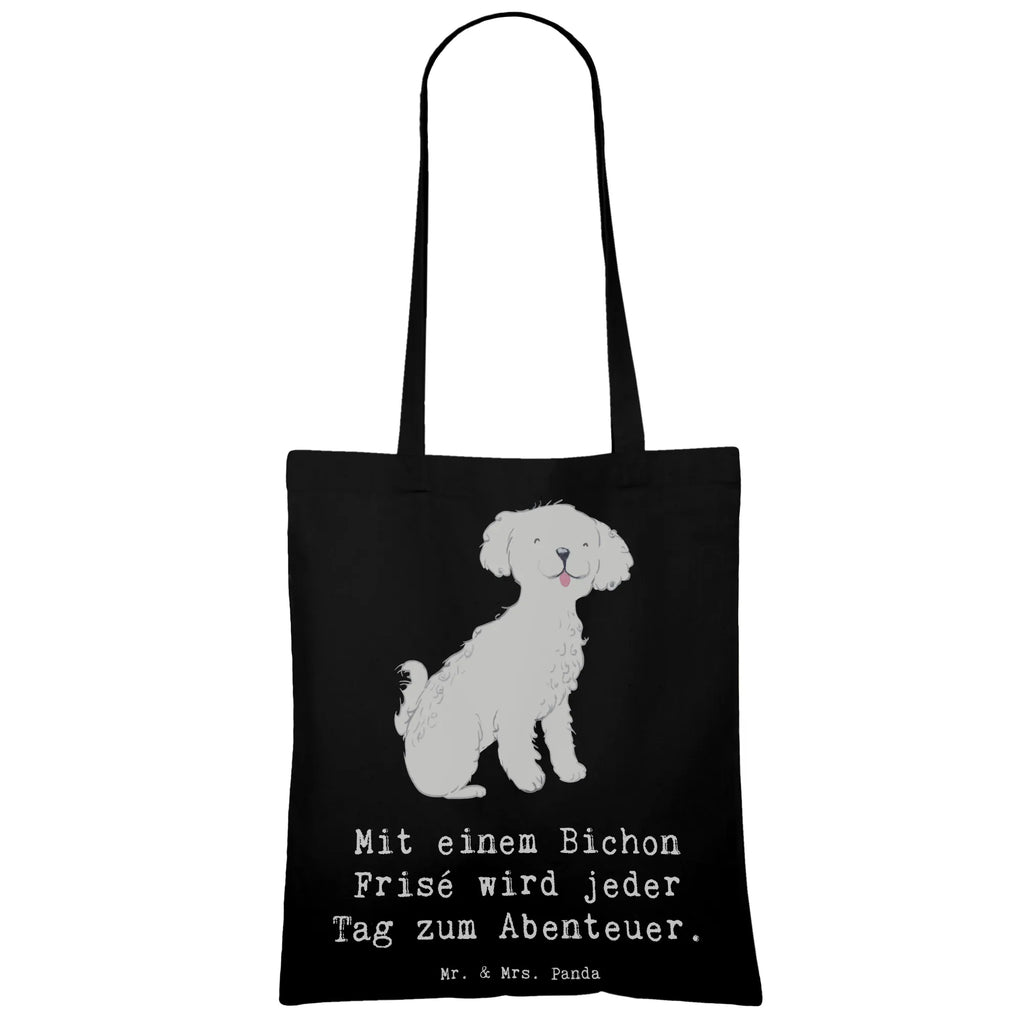 Tragetasche Mit einem Bichon Frisé wird jeder Tag zum Abenteuer. Beuteltasche, Beutel, Einkaufstasche, Jutebeutel, Stoffbeutel, Tasche, Shopper, Umhängetasche, Strandtasche, Schultertasche, Stofftasche, Tragetasche, Badetasche, Jutetasche, Einkaufstüte, Laptoptasche, Hund, Hunderasse, Rassehund, Hundebesitzer, Geschenk, Tierfreund, Schenken, Welpe