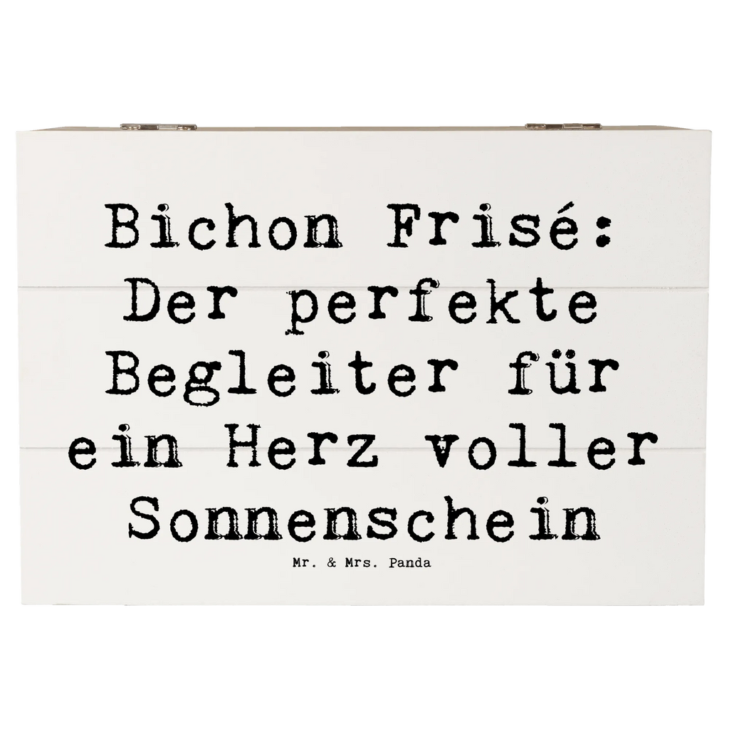 Holzkiste Spruch Bichon Frisé Freude Holzkiste, Kiste, Schatzkiste, Truhe, Schatulle, XXL, Erinnerungsbox, Erinnerungskiste, Dekokiste, Aufbewahrungsbox, Geschenkbox, Geschenkdose, Hund, Hunderasse, Rassehund, Hundebesitzer, Geschenk, Tierfreund, Schenken, Welpe