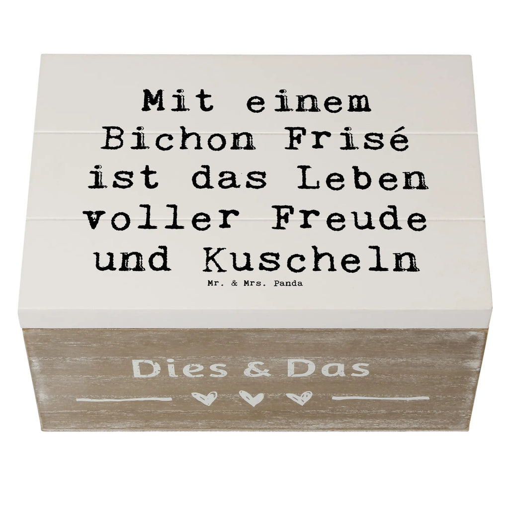 Holzkiste Spruch Bichon Frisé Freude Holzkiste, Kiste, Schatzkiste, Truhe, Schatulle, XXL, Erinnerungsbox, Erinnerungskiste, Dekokiste, Aufbewahrungsbox, Geschenkbox, Geschenkdose, Hund, Hunderasse, Rassehund, Hundebesitzer, Geschenk, Tierfreund, Schenken, Welpe