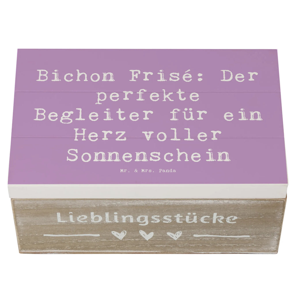 Holzkiste Spruch Bichon Frisé Freude Holzkiste, Kiste, Schatzkiste, Truhe, Schatulle, XXL, Erinnerungsbox, Erinnerungskiste, Dekokiste, Aufbewahrungsbox, Geschenkbox, Geschenkdose, Hund, Hunderasse, Rassehund, Hundebesitzer, Geschenk, Tierfreund, Schenken, Welpe