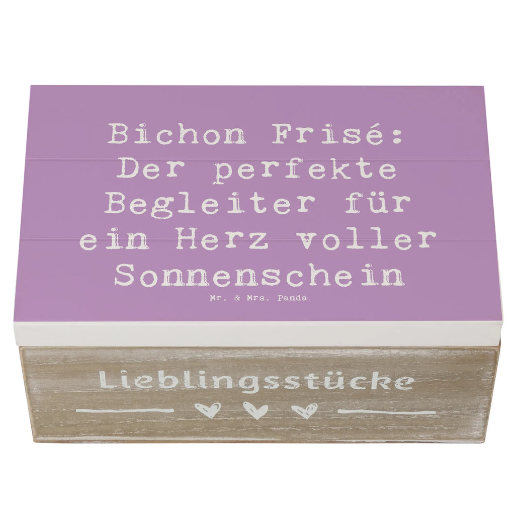 Holzkiste Spruch Bichon Frisé Freude Holzkiste, Kiste, Schatzkiste, Truhe, Schatulle, XXL, Erinnerungsbox, Erinnerungskiste, Dekokiste, Aufbewahrungsbox, Geschenkbox, Geschenkdose, Hund, Hunderasse, Rassehund, Hundebesitzer, Geschenk, Tierfreund, Schenken, Welpe