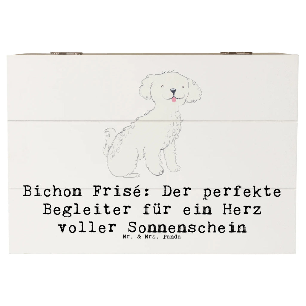 Holzkiste Bichon Frisé Freude Holzkiste, Kiste, Schatzkiste, Truhe, Schatulle, XXL, Erinnerungsbox, Erinnerungskiste, Dekokiste, Aufbewahrungsbox, Geschenkbox, Geschenkdose, Hund, Hunderasse, Rassehund, Hundebesitzer, Geschenk, Tierfreund, Schenken, Welpe