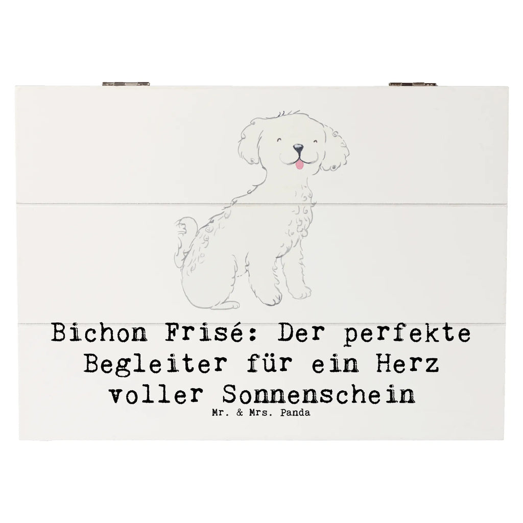 Holzkiste Bichon Frisé Freude Holzkiste, Kiste, Schatzkiste, Truhe, Schatulle, XXL, Erinnerungsbox, Erinnerungskiste, Dekokiste, Aufbewahrungsbox, Geschenkbox, Geschenkdose, Hund, Hunderasse, Rassehund, Hundebesitzer, Geschenk, Tierfreund, Schenken, Welpe