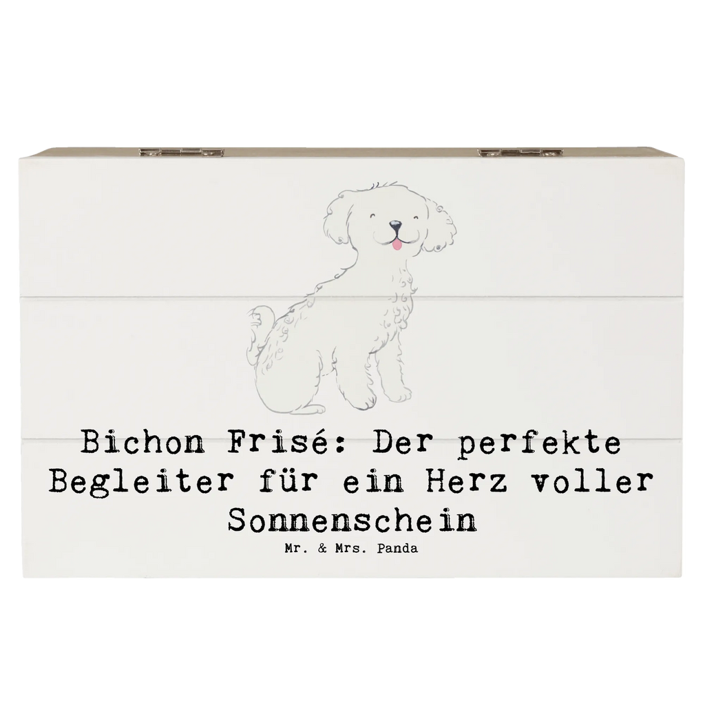 Holzkiste Bichon Frisé Freude Holzkiste, Kiste, Schatzkiste, Truhe, Schatulle, XXL, Erinnerungsbox, Erinnerungskiste, Dekokiste, Aufbewahrungsbox, Geschenkbox, Geschenkdose, Hund, Hunderasse, Rassehund, Hundebesitzer, Geschenk, Tierfreund, Schenken, Welpe