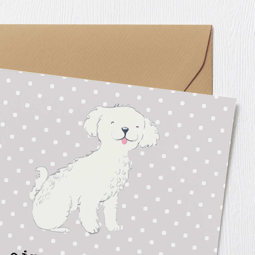 Deluxe Karte Bichon Frisé Freude Karte, Grußkarte, Klappkarte, Einladungskarte, Glückwunschkarte, Hochzeitskarte, Geburtstagskarte, Hochwertige Grußkarte, Hochwertige Klappkarte, Hund, Hunderasse, Rassehund, Hundebesitzer, Geschenk, Tierfreund, Schenken, Welpe