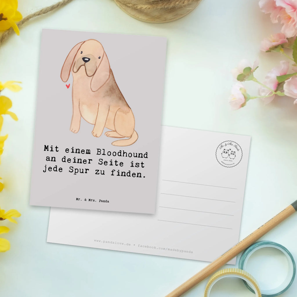 Postkarte Bloodhound Spur Postkarte, Karte, Geschenkkarte, Grußkarte, Einladung, Ansichtskarte, Geburtstagskarte, Einladungskarte, Dankeskarte, Ansichtskarten, Einladung Geburtstag, Einladungskarten Geburtstag, Hund, Hunderasse, Rassehund, Hundebesitzer, Geschenk, Tierfreund, Schenken, Welpe