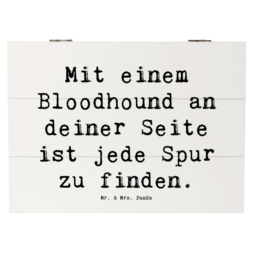 Holzkiste Spruch Bloodhound Spur Holzkiste, Kiste, Schatzkiste, Truhe, Schatulle, XXL, Erinnerungsbox, Erinnerungskiste, Dekokiste, Aufbewahrungsbox, Geschenkbox, Geschenkdose, Hund, Hunderasse, Rassehund, Hundebesitzer, Geschenk, Tierfreund, Schenken, Welpe