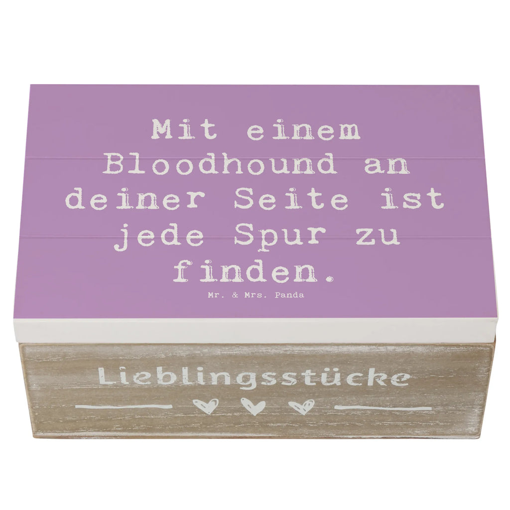 Holzkiste Spruch Bloodhound Spur Holzkiste, Kiste, Schatzkiste, Truhe, Schatulle, XXL, Erinnerungsbox, Erinnerungskiste, Dekokiste, Aufbewahrungsbox, Geschenkbox, Geschenkdose, Hund, Hunderasse, Rassehund, Hundebesitzer, Geschenk, Tierfreund, Schenken, Welpe