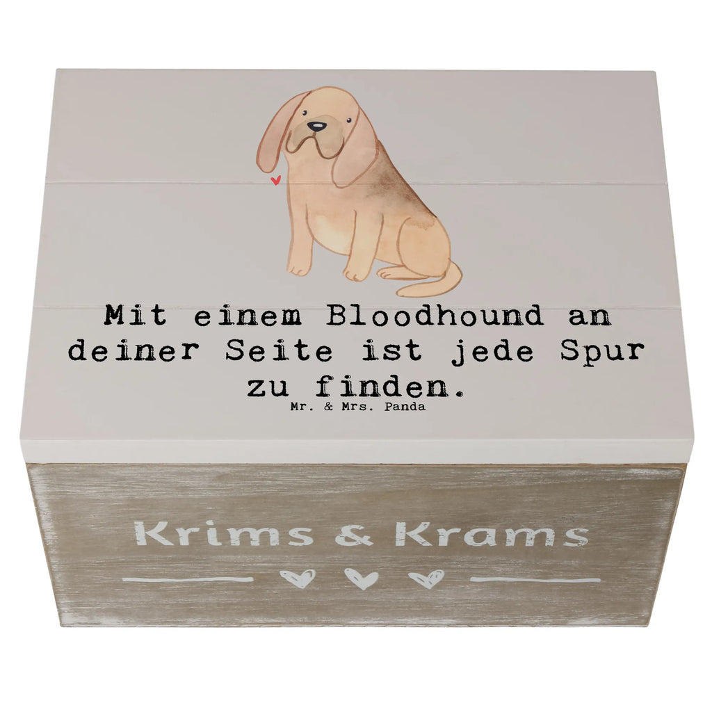 Holzkiste Bloodhound Spur Holzkiste, Kiste, Schatzkiste, Truhe, Schatulle, XXL, Erinnerungsbox, Erinnerungskiste, Dekokiste, Aufbewahrungsbox, Geschenkbox, Geschenkdose, Hund, Hunderasse, Rassehund, Hundebesitzer, Geschenk, Tierfreund, Schenken, Welpe