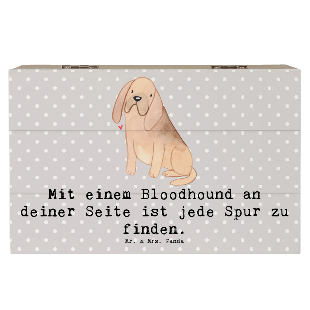 Holzkiste Bloodhound Spur Holzkiste, Kiste, Schatzkiste, Truhe, Schatulle, XXL, Erinnerungsbox, Erinnerungskiste, Dekokiste, Aufbewahrungsbox, Geschenkbox, Geschenkdose, Hund, Hunderasse, Rassehund, Hundebesitzer, Geschenk, Tierfreund, Schenken, Welpe