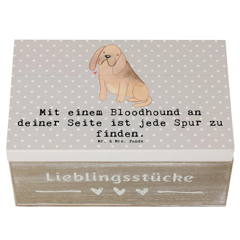 Holzkiste Bloodhound Spur Holzkiste, Kiste, Schatzkiste, Truhe, Schatulle, XXL, Erinnerungsbox, Erinnerungskiste, Dekokiste, Aufbewahrungsbox, Geschenkbox, Geschenkdose, Hund, Hunderasse, Rassehund, Hundebesitzer, Geschenk, Tierfreund, Schenken, Welpe