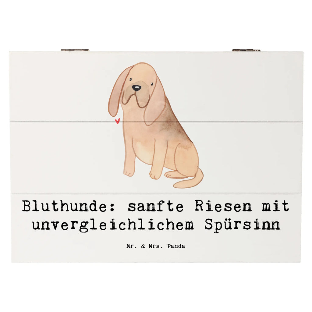 Holzkiste Bluthunde Holzkiste, Kiste, Schatzkiste, Truhe, Schatulle, XXL, Erinnerungsbox, Erinnerungskiste, Dekokiste, Aufbewahrungsbox, Geschenkbox, Geschenkdose, Hund, Hunderasse, Rassehund, Hundebesitzer, Geschenk, Tierfreund, Schenken, Welpe