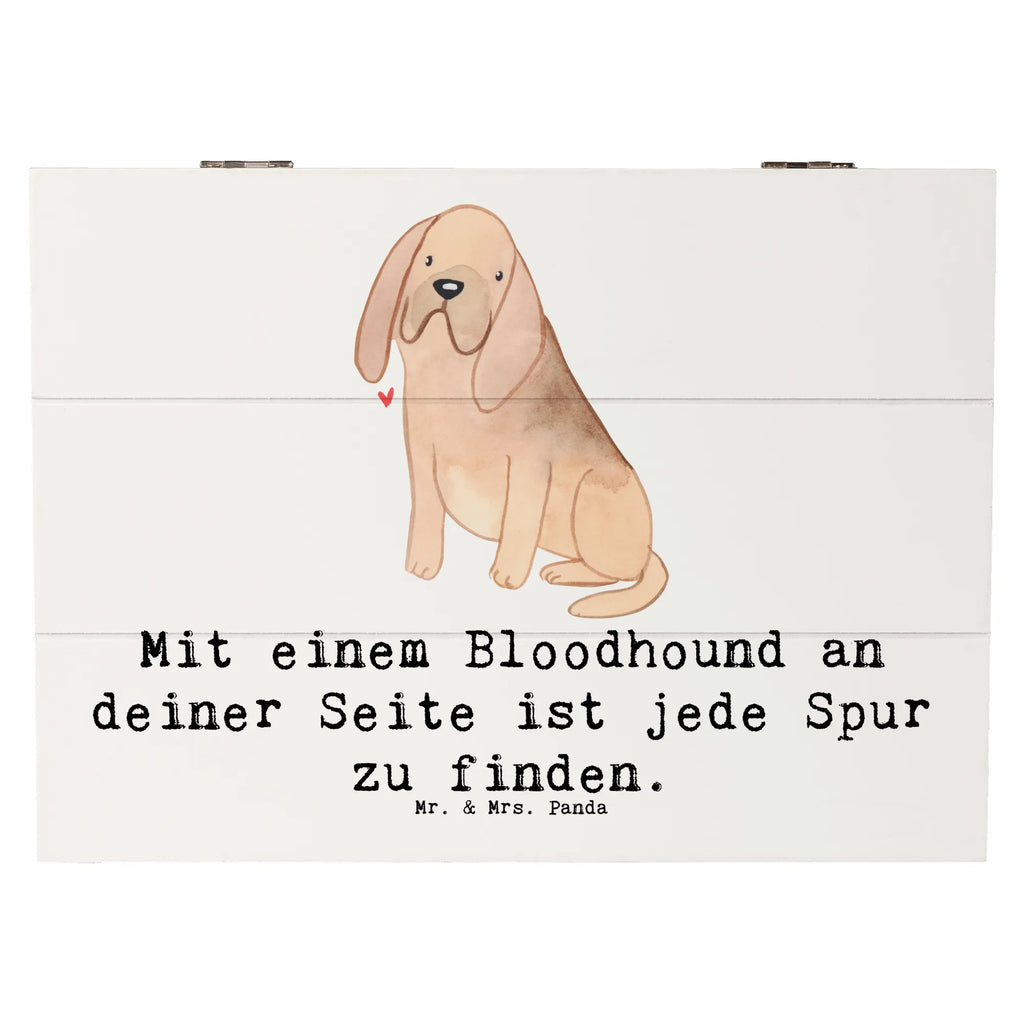 Holzkiste Bloodhound Spur Holzkiste, Kiste, Schatzkiste, Truhe, Schatulle, XXL, Erinnerungsbox, Erinnerungskiste, Dekokiste, Aufbewahrungsbox, Geschenkbox, Geschenkdose, Hund, Hunderasse, Rassehund, Hundebesitzer, Geschenk, Tierfreund, Schenken, Welpe