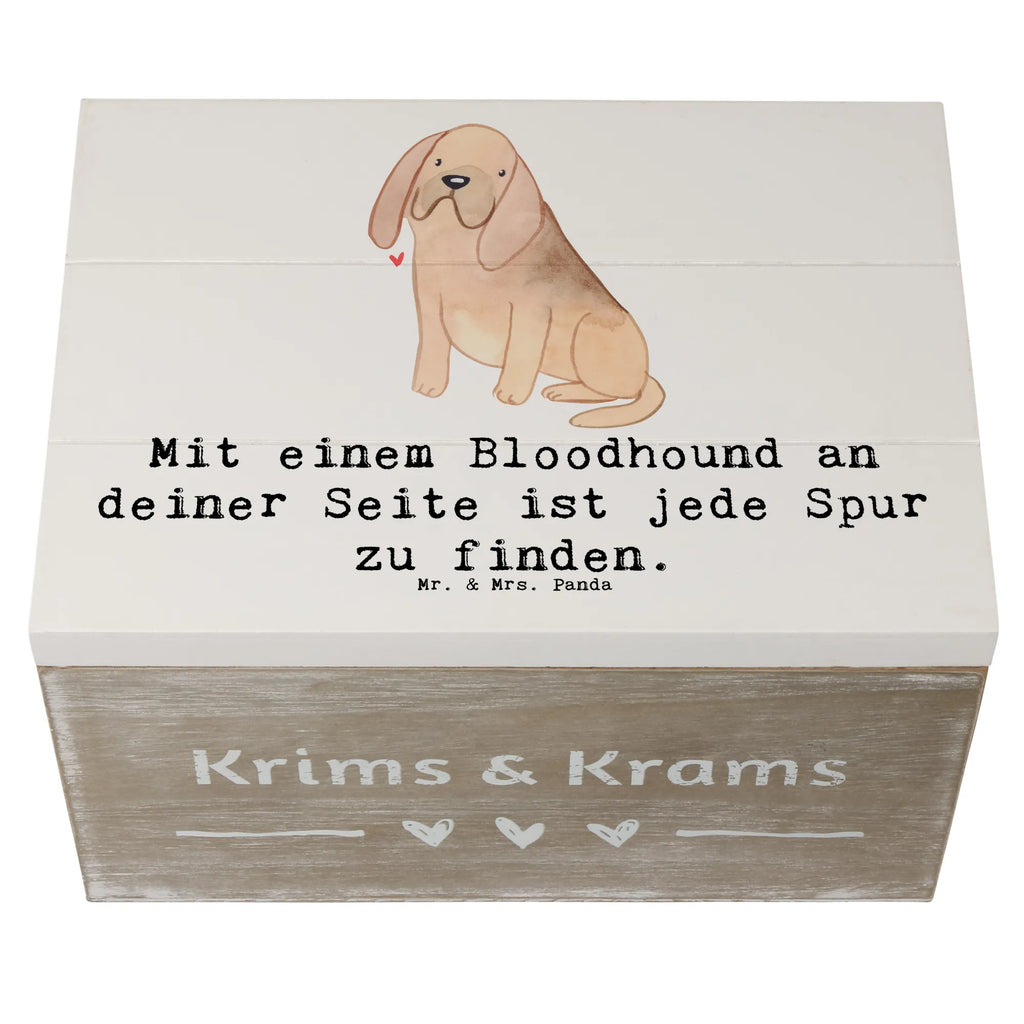 Holzkiste Bloodhound Spur Holzkiste, Kiste, Schatzkiste, Truhe, Schatulle, XXL, Erinnerungsbox, Erinnerungskiste, Dekokiste, Aufbewahrungsbox, Geschenkbox, Geschenkdose, Hund, Hunderasse, Rassehund, Hundebesitzer, Geschenk, Tierfreund, Schenken, Welpe