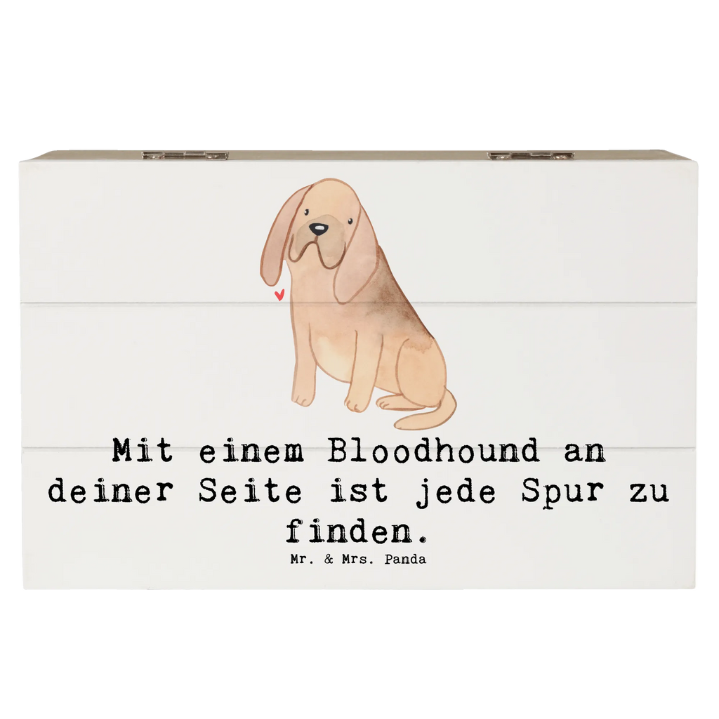 Holzkiste Bloodhound Spur Holzkiste, Kiste, Schatzkiste, Truhe, Schatulle, XXL, Erinnerungsbox, Erinnerungskiste, Dekokiste, Aufbewahrungsbox, Geschenkbox, Geschenkdose, Hund, Hunderasse, Rassehund, Hundebesitzer, Geschenk, Tierfreund, Schenken, Welpe