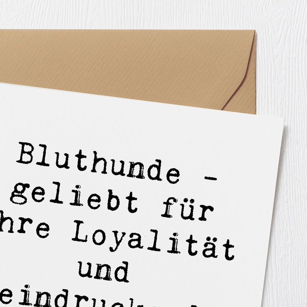 Deluxe Karte Spruch Loyaler Bluthund Karte, Grußkarte, Klappkarte, Einladungskarte, Glückwunschkarte, Hochzeitskarte, Geburtstagskarte, Hochwertige Grußkarte, Hochwertige Klappkarte, Hund, Hunderasse, Rassehund, Hundebesitzer, Geschenk, Tierfreund, Schenken, Welpe