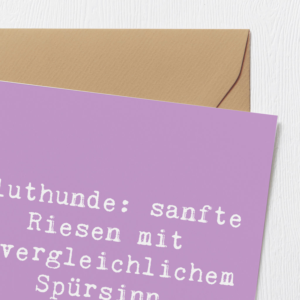 Deluxe Karte Spruch Bluthunde Karte, Grußkarte, Klappkarte, Einladungskarte, Glückwunschkarte, Hochzeitskarte, Geburtstagskarte, Hochwertige Grußkarte, Hochwertige Klappkarte, Hund, Hunderasse, Rassehund, Hundebesitzer, Geschenk, Tierfreund, Schenken, Welpe