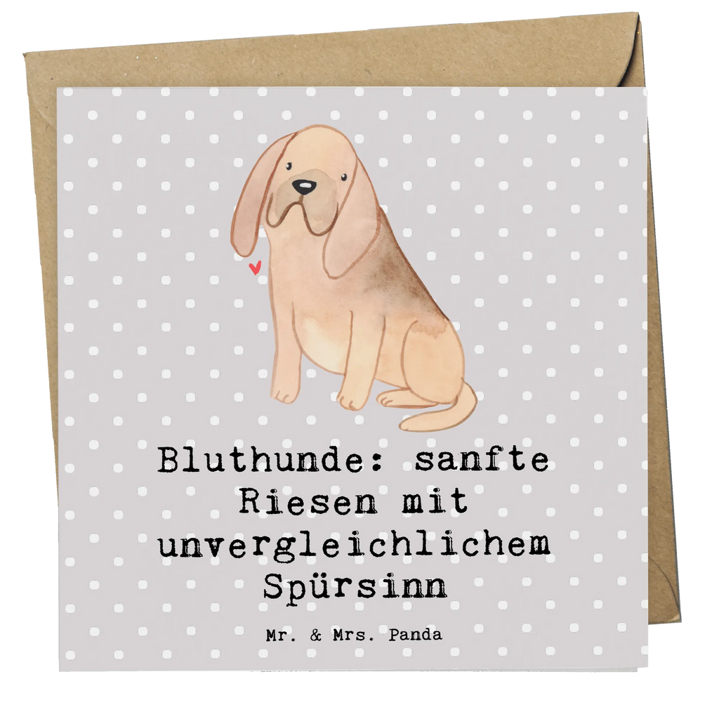 Deluxe Karte Bluthunde Karte, Grußkarte, Klappkarte, Einladungskarte, Glückwunschkarte, Hochzeitskarte, Geburtstagskarte, Hochwertige Grußkarte, Hochwertige Klappkarte, Hund, Hunderasse, Rassehund, Hundebesitzer, Geschenk, Tierfreund, Schenken, Welpe