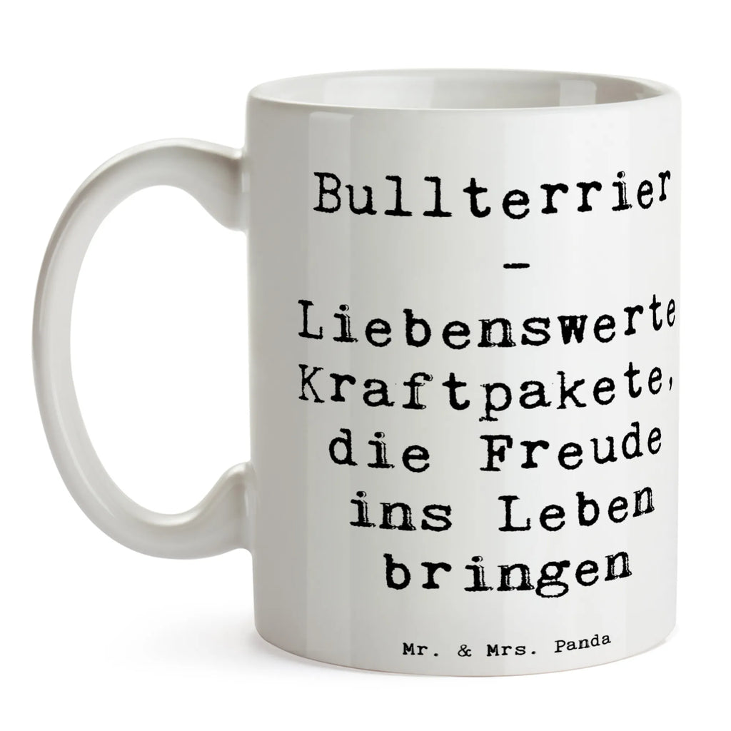 Tasse Spruch Bullterrier Kraftpaket Tasse, Kaffeetasse, Teetasse, Becher, Kaffeebecher, Teebecher, Keramiktasse, Porzellantasse, Büro Tasse, Geschenk Tasse, Tasse Sprüche, Tasse Motive, Kaffeetassen, Tasse bedrucken, Designer Tasse, Cappuccino Tassen, Schöne Teetassen, Hund, Hunderasse, Rassehund, Hundebesitzer, Geschenk, Tierfreund, Schenken, Welpe