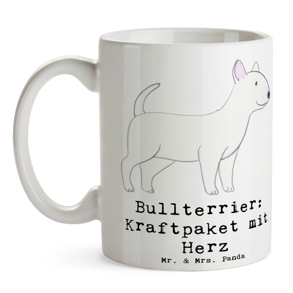 Tasse Bullterrier Kraftpaket Tasse, Kaffeetasse, Teetasse, Becher, Kaffeebecher, Teebecher, Keramiktasse, Porzellantasse, Büro Tasse, Geschenk Tasse, Tasse Sprüche, Tasse Motive, Kaffeetassen, Tasse bedrucken, Designer Tasse, Cappuccino Tassen, Schöne Teetassen, Hund, Hunderasse, Rassehund, Hundebesitzer, Geschenk, Tierfreund, Schenken, Welpe