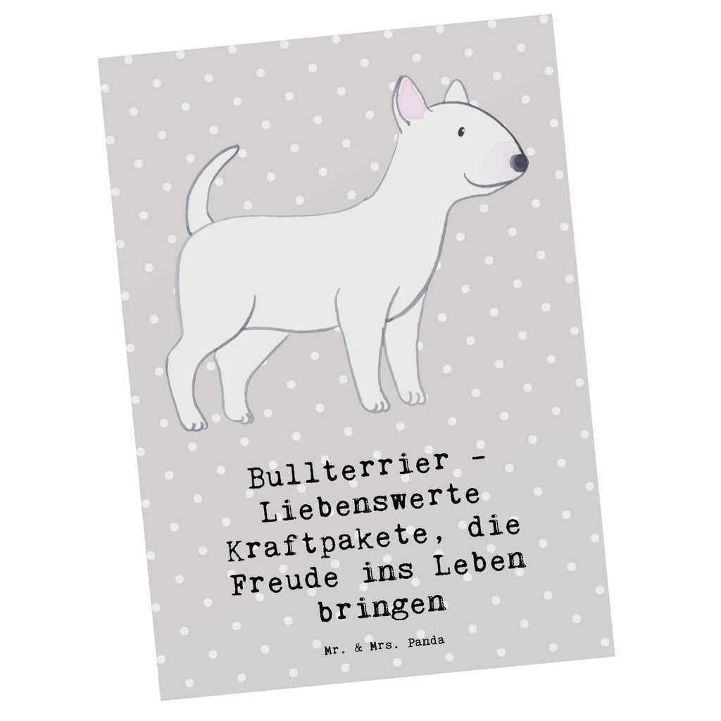 Postkarte Bullterrier Kraftpaket Postkarte, Karte, Geschenkkarte, Grußkarte, Einladung, Ansichtskarte, Geburtstagskarte, Einladungskarte, Dankeskarte, Ansichtskarten, Einladung Geburtstag, Einladungskarten Geburtstag, Hund, Hunderasse, Rassehund, Hundebesitzer, Geschenk, Tierfreund, Schenken, Welpe