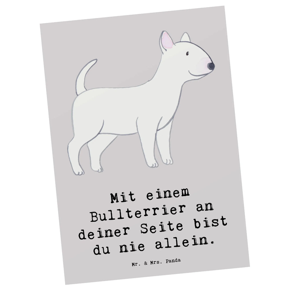 Postkarte Bullterrier Begleiter Postkarte, Karte, Geschenkkarte, Grußkarte, Einladung, Ansichtskarte, Geburtstagskarte, Einladungskarte, Dankeskarte, Ansichtskarten, Einladung Geburtstag, Einladungskarten Geburtstag, Hund, Hunderasse, Rassehund, Hundebesitzer, Geschenk, Tierfreund, Schenken, Welpe