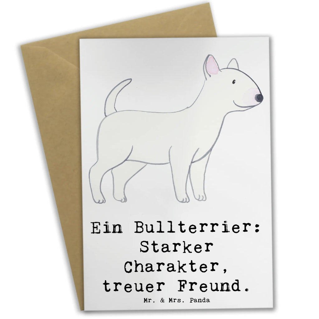 Grußkarte Bullterrier Freund Grußkarte, Klappkarte, Einladungskarte, Glückwunschkarte, Hochzeitskarte, Geburtstagskarte, Karte, Ansichtskarten, Hund, Hunderasse, Rassehund, Hundebesitzer, Geschenk, Tierfreund, Schenken, Welpe