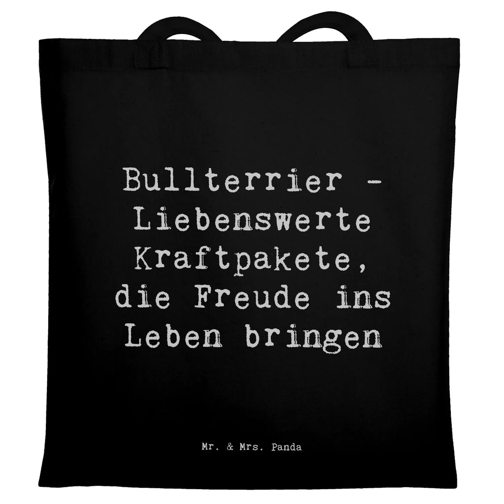 Tragetasche Spruch Bullterrier Kraftpaket