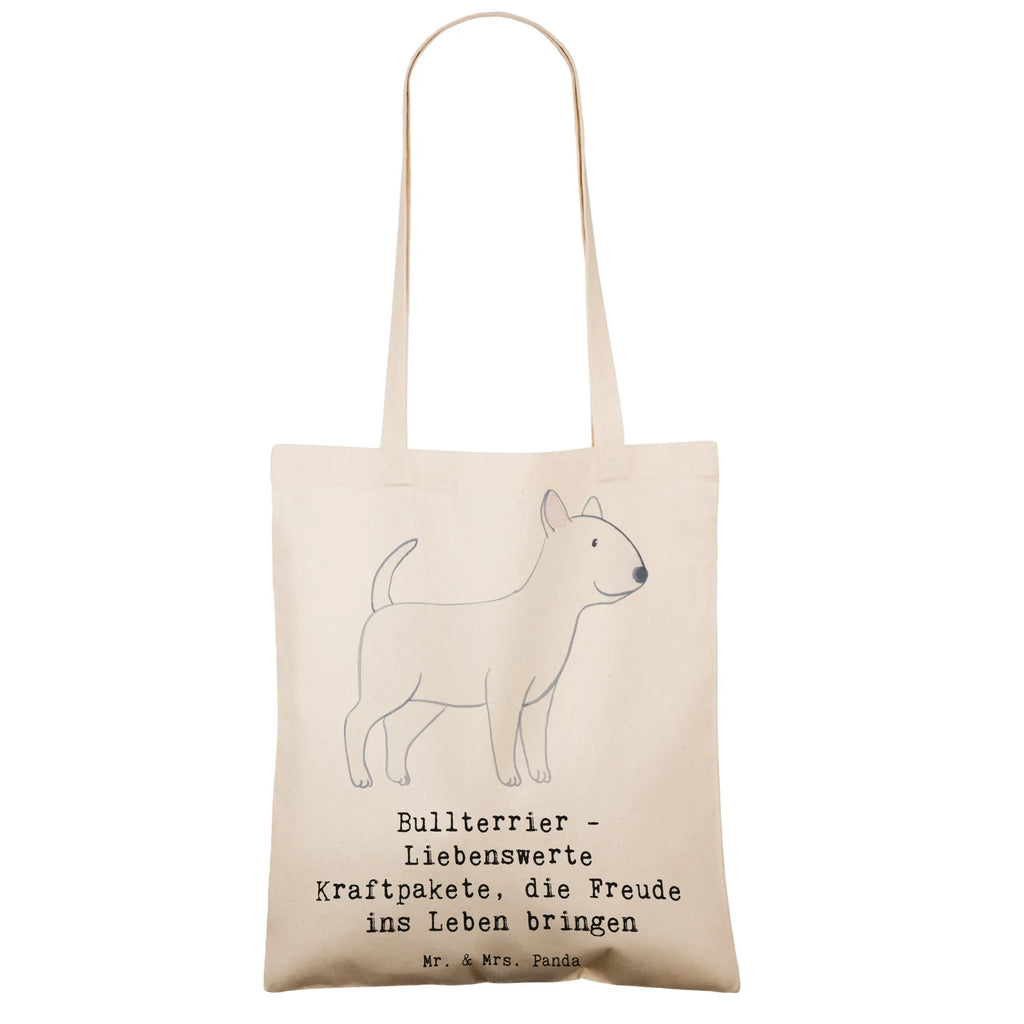 Tragetasche Bullterrier Kraftpaket Beuteltasche, Beutel, Einkaufstasche, Jutebeutel, Stoffbeutel, Tasche, Shopper, Umhängetasche, Strandtasche, Schultertasche, Stofftasche, Tragetasche, Badetasche, Jutetasche, Einkaufstüte, Laptoptasche, Hund, Hunderasse, Rassehund, Hundebesitzer, Geschenk, Tierfreund, Schenken, Welpe