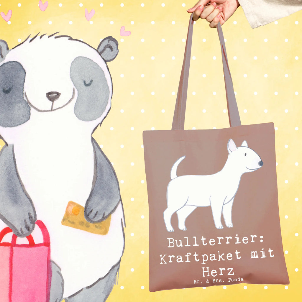 Tragetasche Bullterrier Kraftpaket Beuteltasche, Beutel, Einkaufstasche, Jutebeutel, Stoffbeutel, Tasche, Shopper, Umhängetasche, Strandtasche, Schultertasche, Stofftasche, Tragetasche, Badetasche, Jutetasche, Einkaufstüte, Laptoptasche, Hund, Hunderasse, Rassehund, Hundebesitzer, Geschenk, Tierfreund, Schenken, Welpe