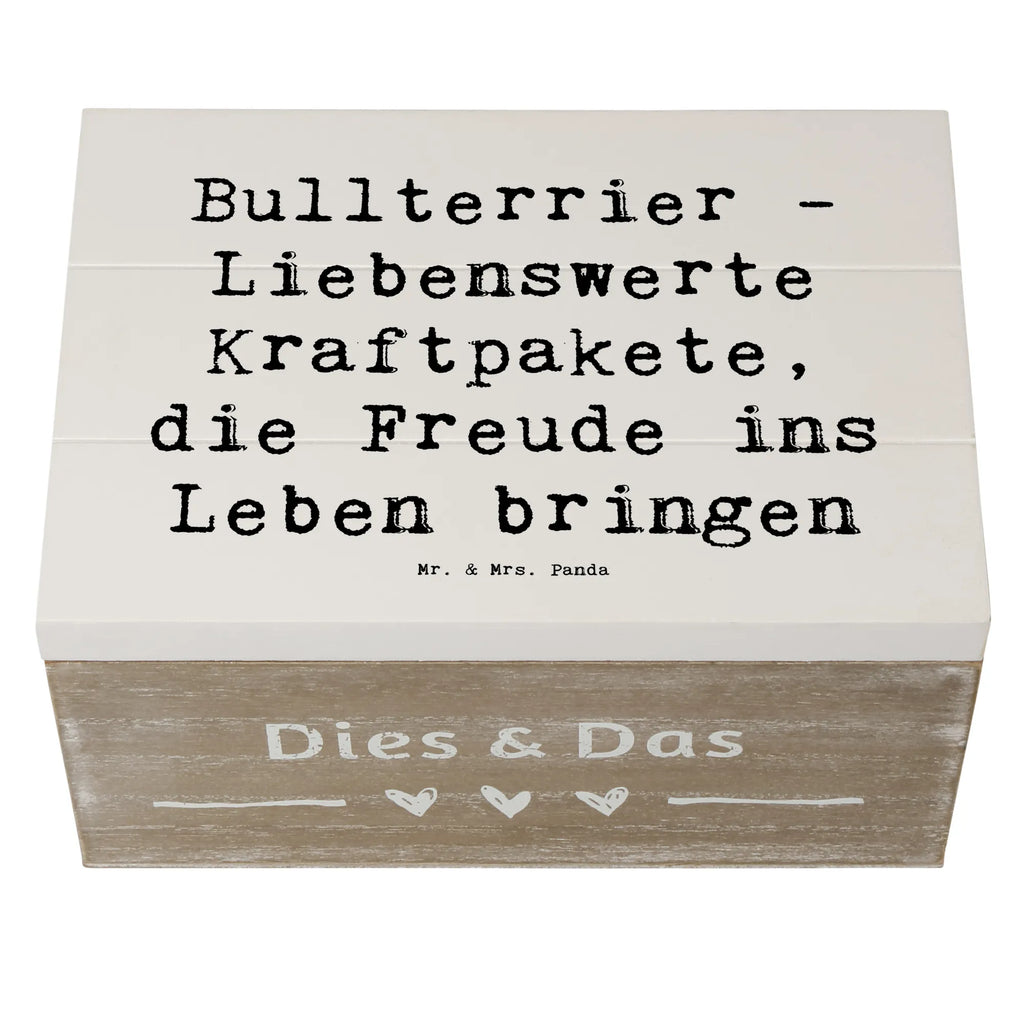 Holzkiste Spruch Bullterrier Kraftpaket Holzkiste, Kiste, Schatzkiste, Truhe, Schatulle, XXL, Erinnerungsbox, Erinnerungskiste, Dekokiste, Aufbewahrungsbox, Geschenkbox, Geschenkdose, Hund, Hunderasse, Rassehund, Hundebesitzer, Geschenk, Tierfreund, Schenken, Welpe