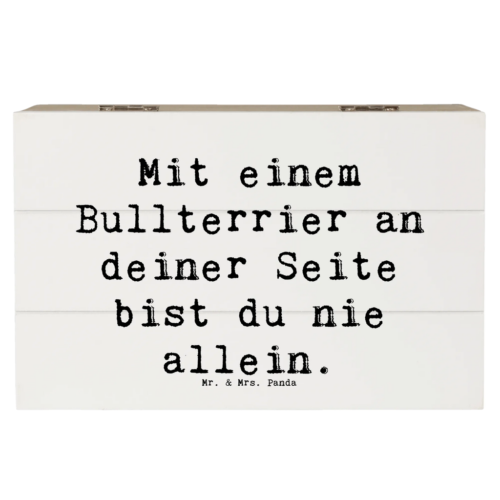 Holzkiste Spruch Bullterrier Begleiter Holzkiste, Kiste, Schatzkiste, Truhe, Schatulle, XXL, Erinnerungsbox, Erinnerungskiste, Dekokiste, Aufbewahrungsbox, Geschenkbox, Geschenkdose, Hund, Hunderasse, Rassehund, Hundebesitzer, Geschenk, Tierfreund, Schenken, Welpe