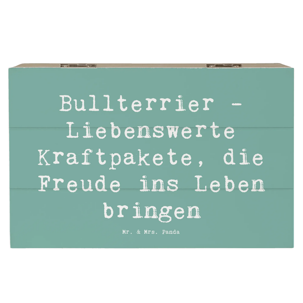 Holzkiste Spruch Bullterrier Kraftpaket Holzkiste, Kiste, Schatzkiste, Truhe, Schatulle, XXL, Erinnerungsbox, Erinnerungskiste, Dekokiste, Aufbewahrungsbox, Geschenkbox, Geschenkdose, Hund, Hunderasse, Rassehund, Hundebesitzer, Geschenk, Tierfreund, Schenken, Welpe