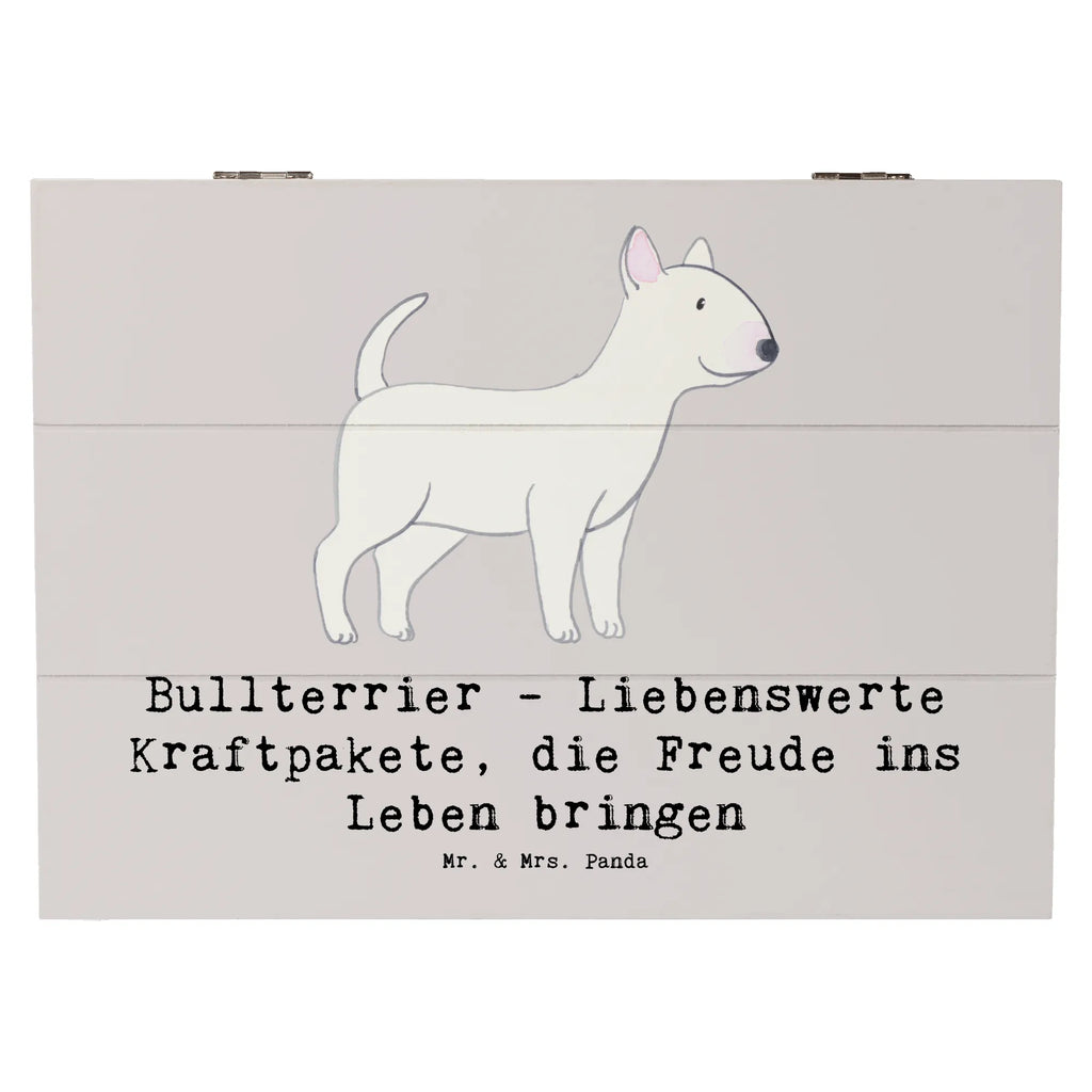 Holzkiste Bullterrier Kraftpaket Holzkiste, Kiste, Schatzkiste, Truhe, Schatulle, XXL, Erinnerungsbox, Erinnerungskiste, Dekokiste, Aufbewahrungsbox, Geschenkbox, Geschenkdose, Hund, Hunderasse, Rassehund, Hundebesitzer, Geschenk, Tierfreund, Schenken, Welpe