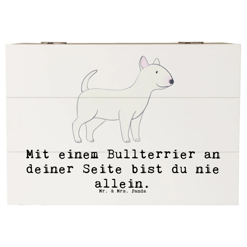 Holzkiste Bullterrier Begleiter Holzkiste, Kiste, Schatzkiste, Truhe, Schatulle, XXL, Erinnerungsbox, Erinnerungskiste, Dekokiste, Aufbewahrungsbox, Geschenkbox, Geschenkdose, Hund, Hunderasse, Rassehund, Hundebesitzer, Geschenk, Tierfreund, Schenken, Welpe